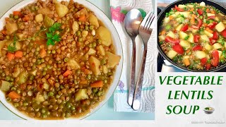 The Best Lentils And Vegetable Soup For WinterRecipe vegetablesoup [upl. by Valentijn]