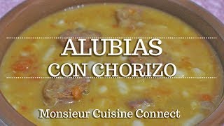 ALUBIAS CON CHORIZO en Monsieur Cuisine Connect  Ingredientes entre dientes [upl. by Jordana]