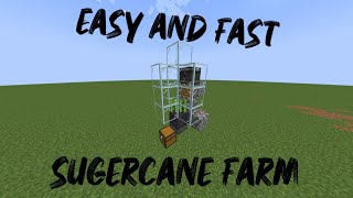 I Built an Automatic Sugarcane Farm in Minecraft [upl. by Ahtnahc]