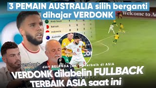 Verdonk dilabeli fullback Terbaik ASIA ‘Permalukan 3 Pemain AUSTRALIA’ Pertahanan Tangguh Timnas [upl. by Prudhoe]