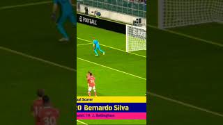 Bernardo Silva goal vs liverpool 😈😈💀💀efootball 24 efootball  premier league shorts [upl. by Winson]