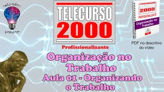 Telecurso 2000  Organização no Trabalho  01 Organizando o trabalho [upl. by Trah]