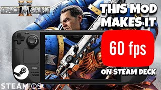 Warhammer 40K Space Marine 2 Steam Deck 60 fps FSR3  FG Mod steamdeck spacemarine2 beCreatus [upl. by Amabil776]