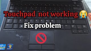 Dell Touch pad not working How to fix On Dell laptop touchpad on Windows 10 Dell latitude E6230 [upl. by Ahsienaj375]