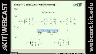 02 Spaltenpivotwahl Formal in n Dimensionen [upl. by Ayerim]