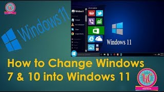 How to Change Windows 7 8 amp 10 into Windows 11 Introducing the new Windows 11 Concept amitkrsng [upl. by Jarred]