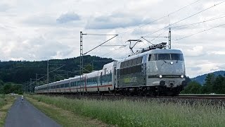 Railadventure 103 mit Talgo und viel Güterverkehr auf der Frankenwaldbahn [upl. by Cyma]