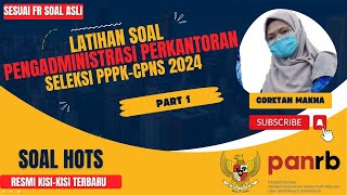 Latihan Soal Seleksi PPPK Formasi Pengadministrasi Perkantoran Tahun 20242025 Part 1 [upl. by Okikuy]