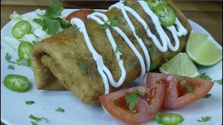 Chimichangas de Carne Deshebrada [upl. by Tnomed476]