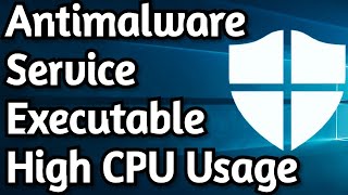 How To Fix Antimalware Service Executable High Memory  CPU Usage on Windows 10 [upl. by Grantham368]