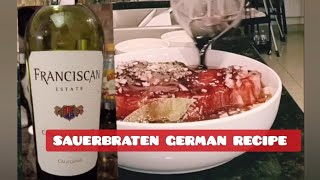 GERMAN SAUERBRATEN RECIPE  BEEF CHUCK ROAST RECIPE SAUERBRATEN yummy [upl. by Nemlaz344]