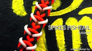 SPIKES FISHTAIL Monster Tail bracelet tutorial [upl. by Etom]