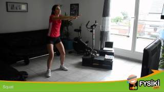 Exercice de musculation cuisses et fessiers  le squat [upl. by Ttirrej472]