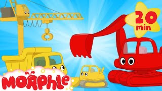 My Magic Living Construction Vehicles Morphle Excavator Bulldozer Dump Truck and Crane videos [upl. by Otirecul]