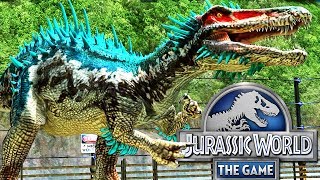 BARYONYX DINOSAURIO CARNIVORO DEPREDADOR MAX LEVEL Jurassic World El Juego [upl. by Cram190]