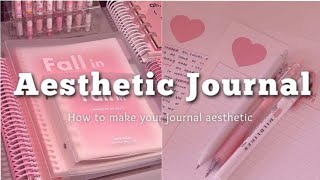 How to make an AESTHETIC JOURNAL  cover  ideas  calendar  doodles 🌷 [upl. by Ogram]