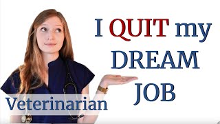 I QUIT my DREAM JOB as a Veterinarian  BellaVet [upl. by Artenal]