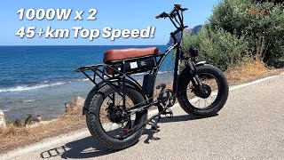 CRAZY Fast 1000W x 2 Fat Wheel eBike GOGOBest GF750 Review [upl. by Julietta923]