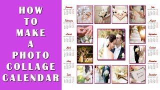 How to Make a Photo Collage Calendar  3 Awesome Calendar Types [upl. by Nodarb54]