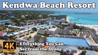 Kendwa Beach Resort Zanzibar from Drone in 4K [upl. by Mulloy]