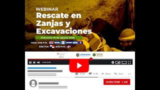 Webinar Rescate en zanjas y excavaciones [upl. by Sevart]