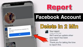 How to Report Facebook Account Permanent Delete  FB Account Kaise Report Karen [upl. by Lebasile]