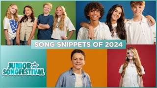 🇳🇱 Junior Songfestival 2024  Song snippets The Netherlands JESC 2024 [upl. by Theodosia]