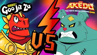 Goo Jit Zu Vs Akedo  Ultimate Fight Compilation  Cartoons For Kids [upl. by Rush769]