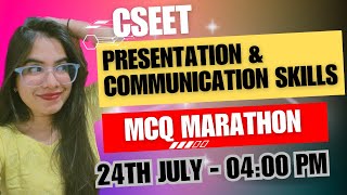 Presentation and Communication Skills MCQ MARATHON CSEET  CS Ishika Agrawal cseet cseetprepration [upl. by Burta121]