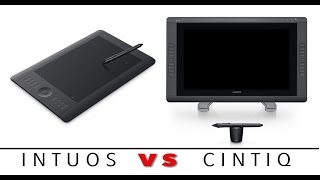 Wacom Intuos 5 Vs Cintiq 22HD Demonstration  Using Photoshop  Video [upl. by Massie]