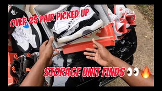 CASHING OUT STORAGE UNIT FINDS OVER 25 PAIR BLACK CEMENTS AND CONCORDS FOR 30😂 [upl. by Lichtenfeld]