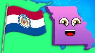 Explore The State Of Missouri  50 States Songs For Kids  KLT Geography [upl. by Ahtel805]