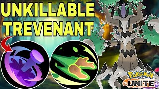 TREVENANT Becomes Unkillable with this Build  Curse  Horn Leech  Pokemon Unite [upl. by Klug552]