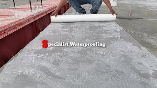 Fiberglass Mesh Waterproofing for roof [upl. by Atreb688]