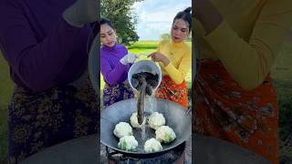 Fish crispy with vegetable salad recipe shortvideo shorts cooking food recipe [upl. by Millian]