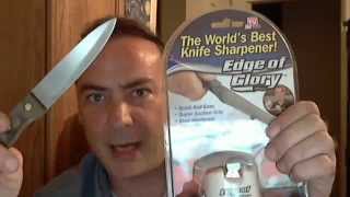 Edge of Glory Knife Sharpener Review As Seen On TV [upl. by Giacomo]