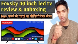 Foxsky 40 inch led tv review  Foxsky led tv review  Foxsky 40FSGoggle [upl. by Nawuq257]