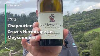 Wine Review Chapoutier Crozes Hermitage Les Meysonniers 2018 [upl. by Sitrik]