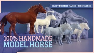 Learning sculpting molding amp resin casting✨MY OWN MODEL HORSE✨amp overcoming struggles too [upl. by Nilkoorb]