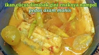 masak ikan tali pinggangikan layur bumbu kuning [upl. by Ecenaj]