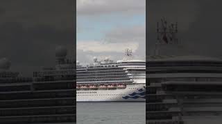 quotCaribbean Princessquot departing from Southampton short cruiseship ship southampton shortvideo [upl. by Wilinski]