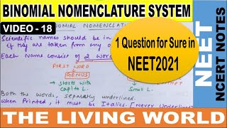 Why is Binomial Nomenclature Important  Binomial Nomenclature class 11  Binomial Nomenclature rule [upl. by Luht]