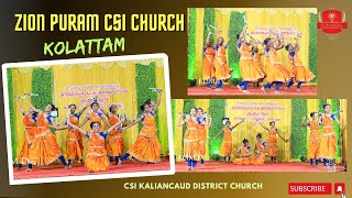 Zionpuram CSI Church  Kolattam  Traditional Cultural Dance in Kanyakumari District [upl. by Ecire446]