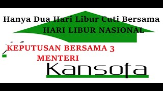 HARI LIBUR dan CUTI BERSAMA Tahun 2021 [upl. by Thorpe903]