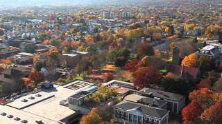 Tufts University Autumn Aerial Views  MedfordSomerville Campus [upl. by Niletak]