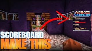 Make an Awesome SCOREBOARD for your Minecraft Server  Scoreboard Tutorial [upl. by Milt]