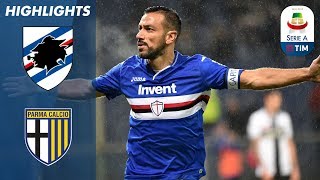 Sampdoria 20 Parma  Quagliarella Scores Sixth Goal in a Row  Serie A [upl. by Alehc]