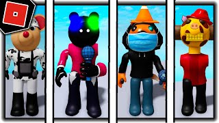 How to get SKIPPA TRIPLE TROUBLE BLACK IMPOSTER SELEVER BADGES in PIGGY RP X FUNK  Roblox [upl. by Enyale]