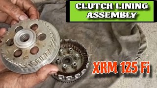 XRM 125 FI CLUTCH LINING ASSEMBLY [upl. by Ahsirak]