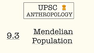 93 Mendelian Population [upl. by Aehta808]